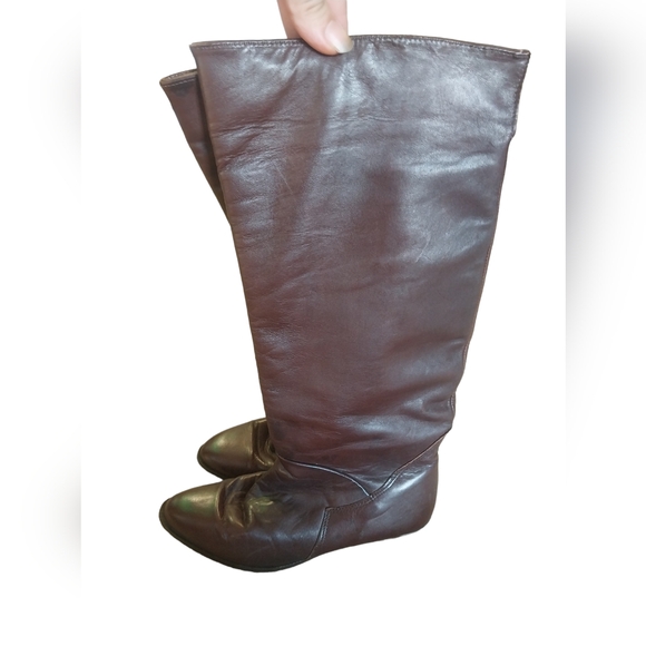 SANTANA BOOTS CANADA SOFT LEATHER FULL ZIP STRETCH CALFS SIZE 7.5 - Picture 3 of 9